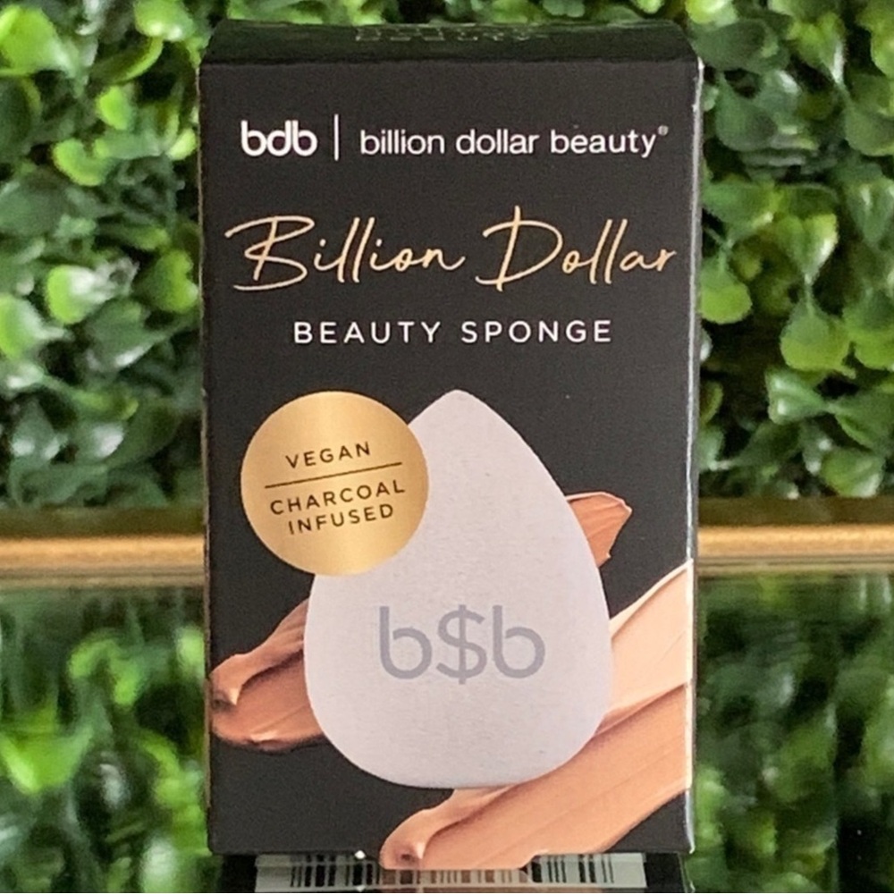 Charcoal Infused Sponge Beauty Blender | NEW | Billion Dollar Beauty BDB